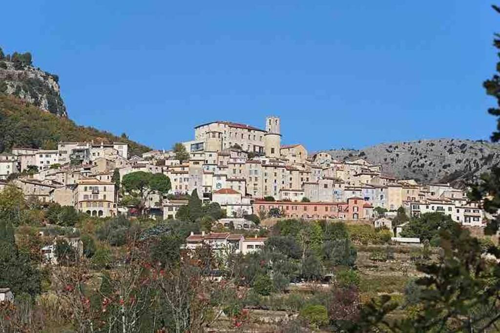 Studio Calme Et Agreable Avec Acces Jardin Partage Le Bar-sur-Loup Kültér fotó